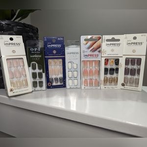 Assorted lot of 7 impress nail sets